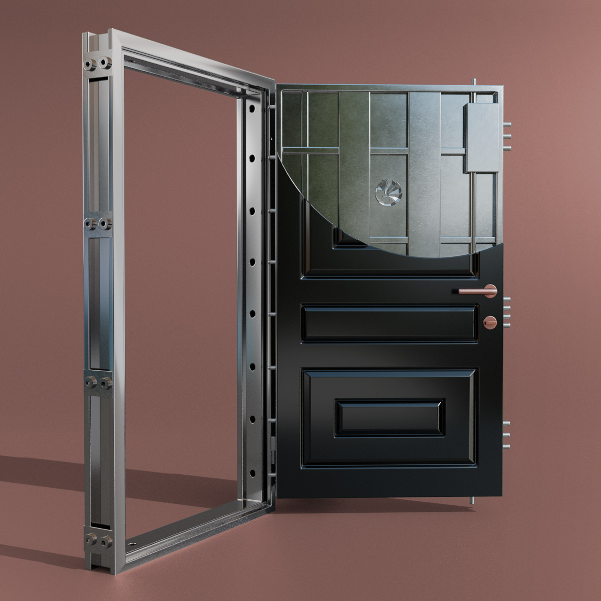 Security steel doors