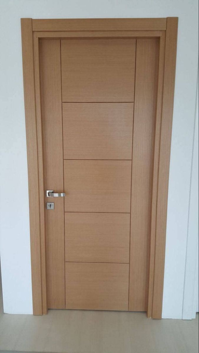 Decorative HPL laminate flush door walnut graphite ivory finishes