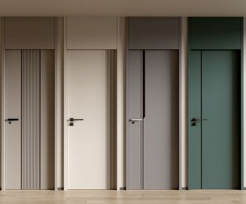Internal flush door with reveal groove — bedroom study passage